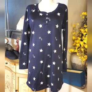TOMMY Star Print Long Sleeve Dress Sleeper